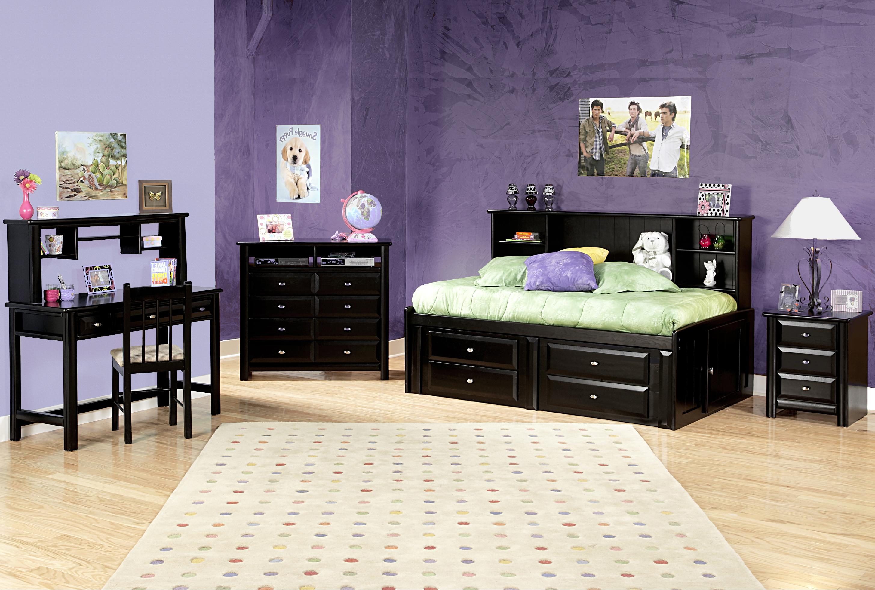 Trendwood Laguna Three Drawer Student Desk with Hutch Conlin's Furniture Desk & Hutch Sets